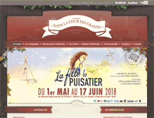 Tablet Screenshot of danslacourdesgrands.fr